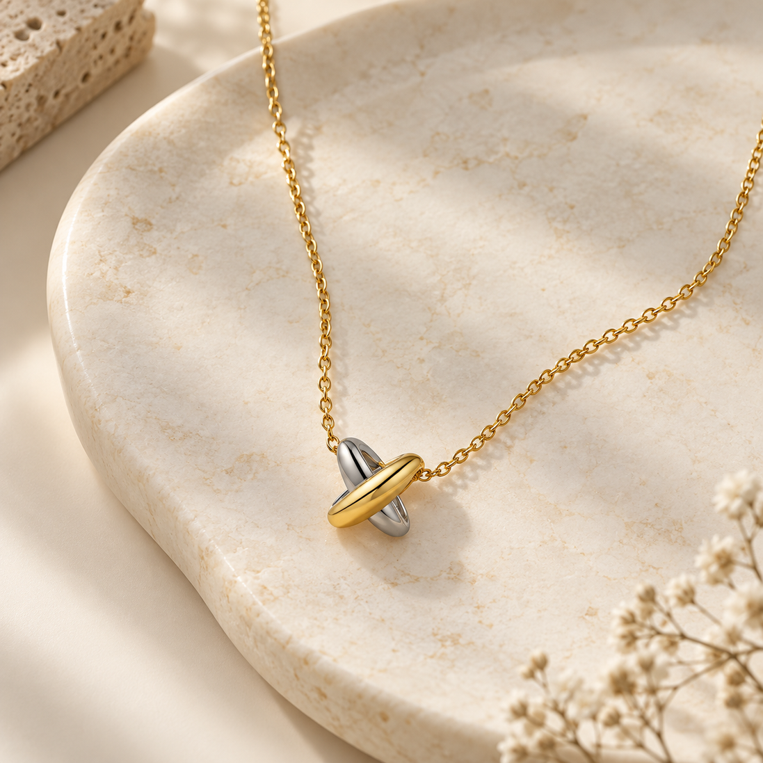 Intreccio Two-Tone Necklace