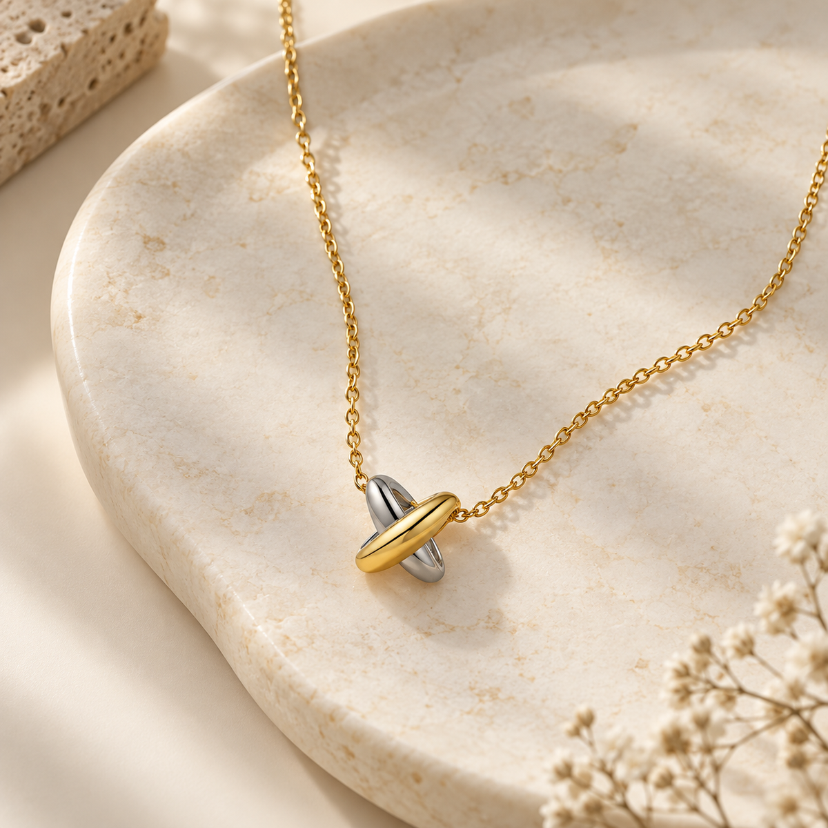 Intreccio Two-Tone Necklace