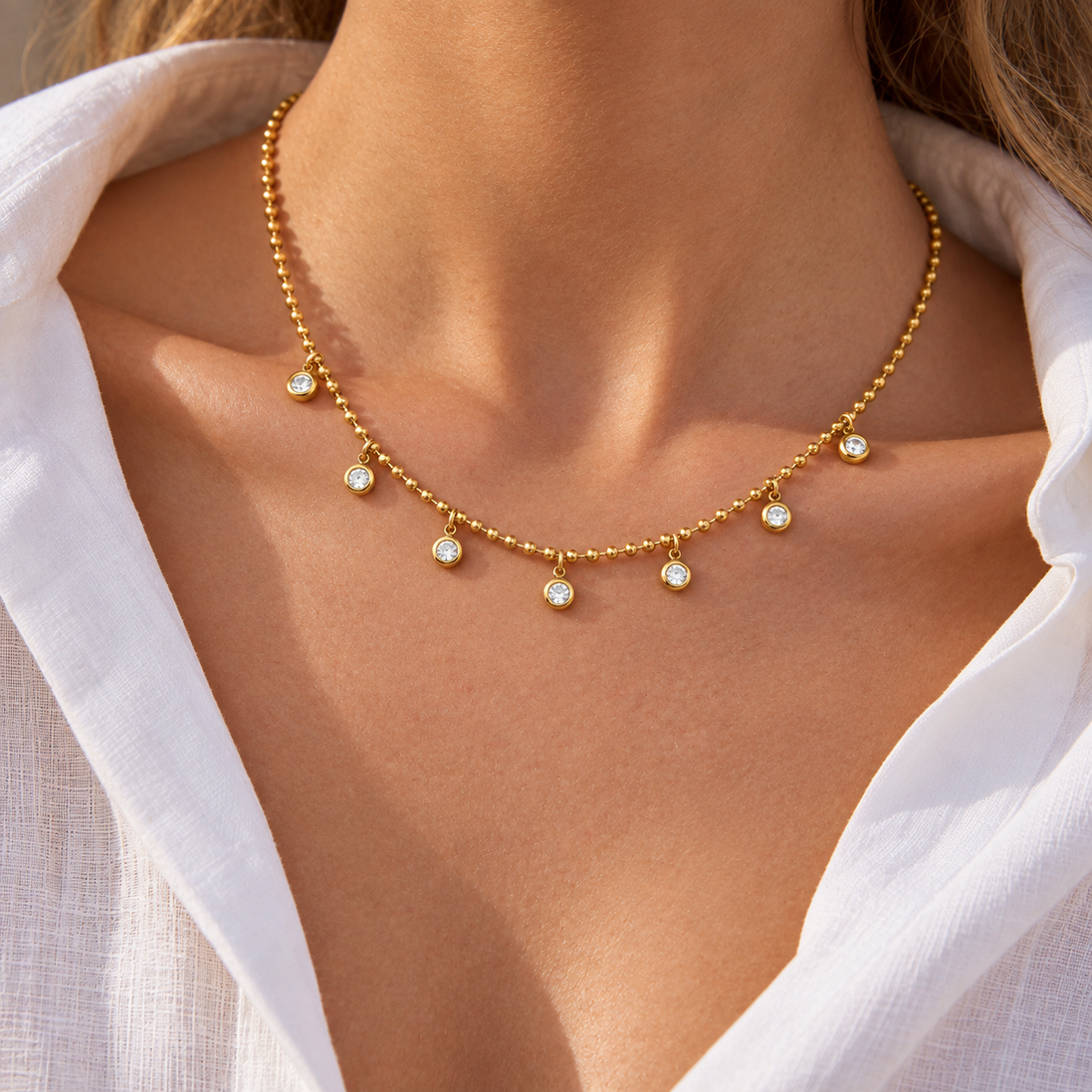 Siena Halo Necklace