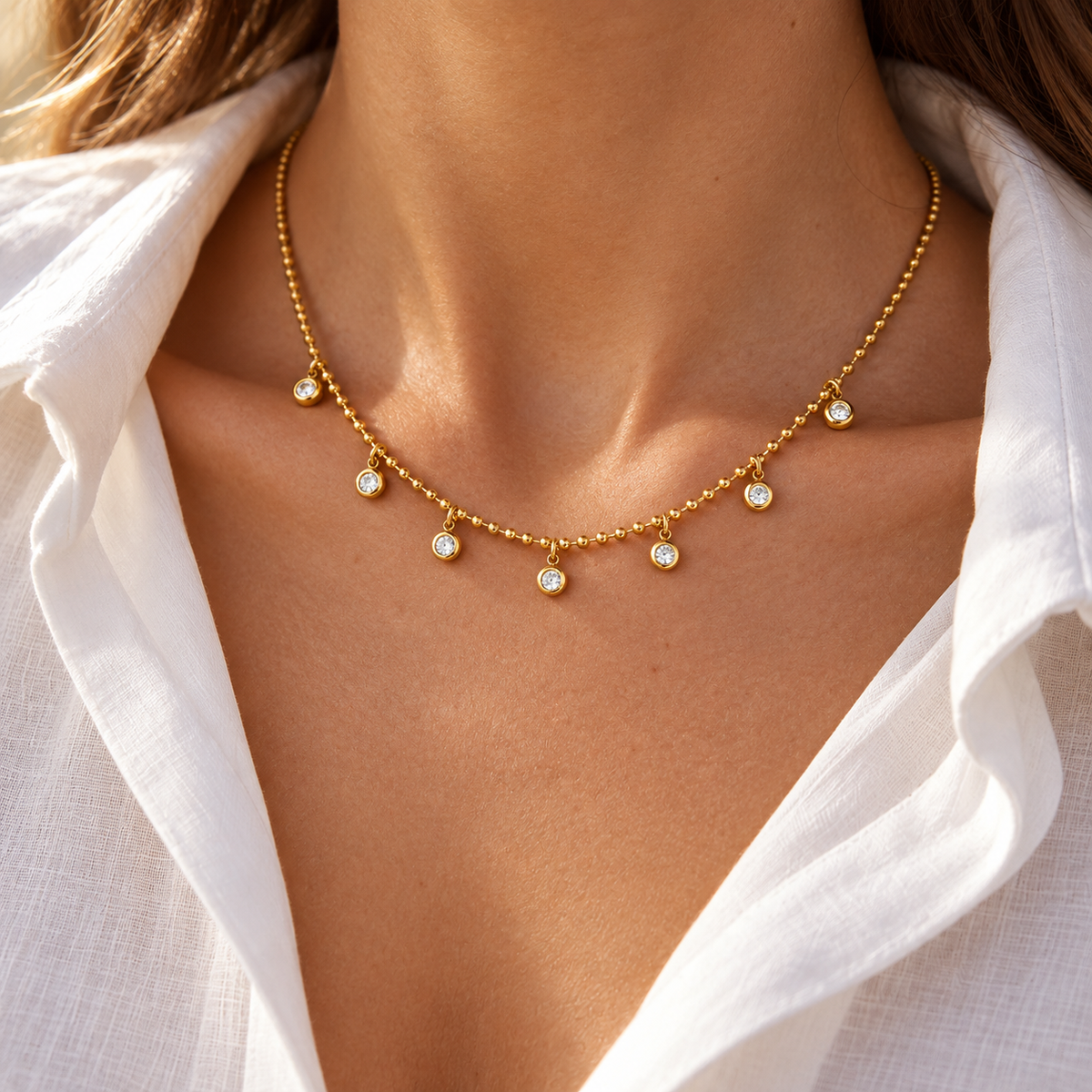 Siena Halo Necklace