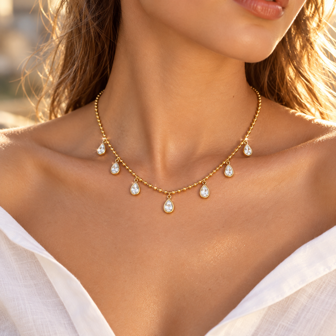 Positano Teardrop Necklace