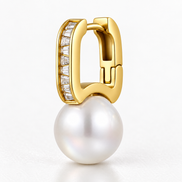 Pearl Huggie Earrings