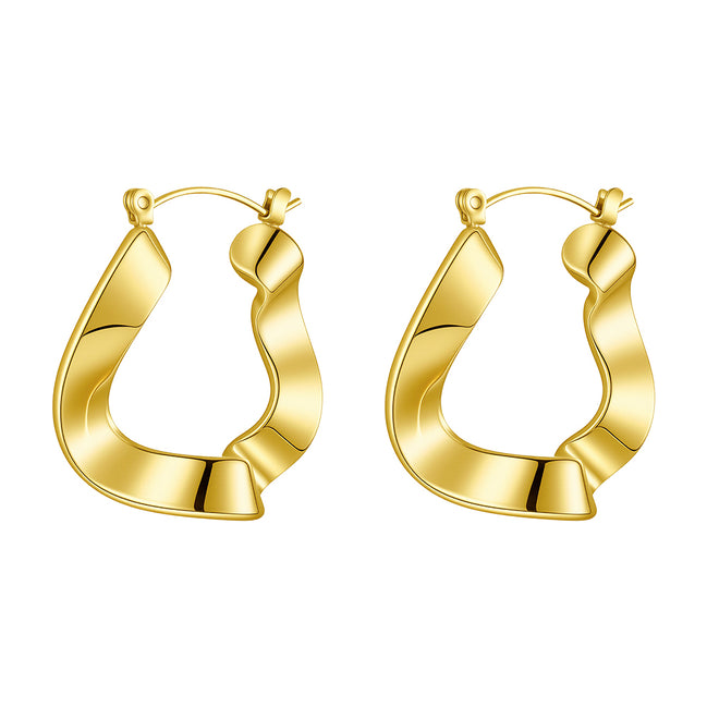 Serena Twist Hoops
