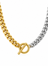 Doppio Two-Tone Cuban Necklace